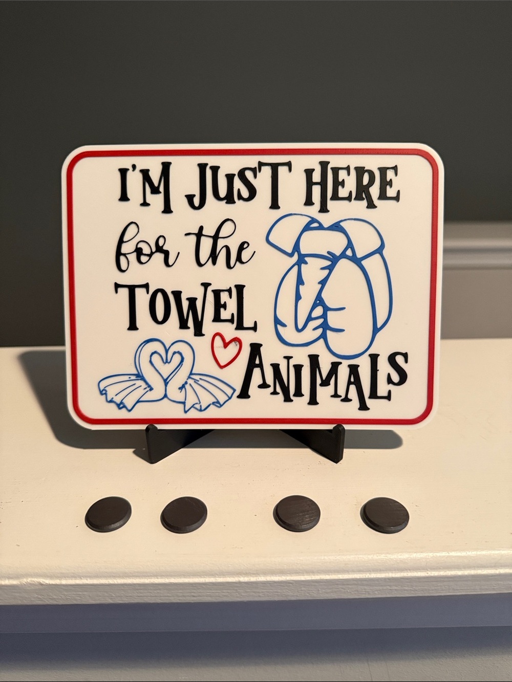 I’m just here for the towel animals - Picture 1 of 3